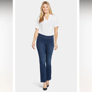 NYDJ Jeans Tummy Control No Gap Pull On Waistband Slim Bootcut Plus Size P1X